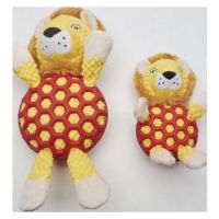 LION WITH RUBBER NET AND SQUEAKY MEDIUM (141)