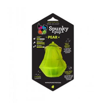  Spunky Pup Treat Holding Play Toy Pear 8004 