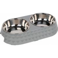 Diamond Dinner Set Bowls Medium Grey