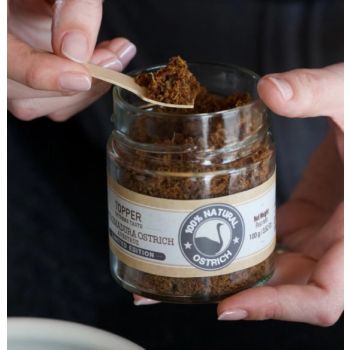  Mr Bones  Ostrich Topper is a natural supplement suitable for dogs and cats 100g 