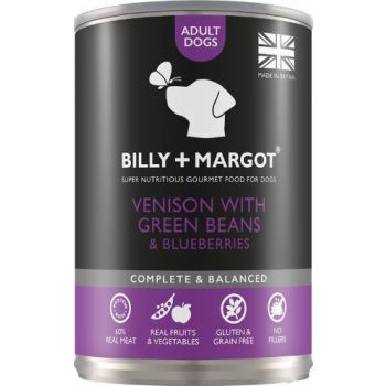  B&M Venison with Green Beans Canned Adult Dog Food 395G 