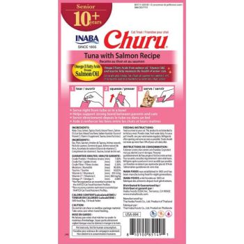  Inaba Churu For Senior Cat Tuna With Salmon Recipe 