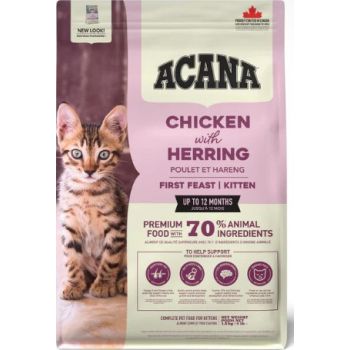  Acana First Feast Chicken with Herring Kitten Dry Food - 1.8KG 