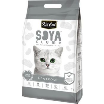  Kit Cat Soya Clumping Soybean Cat Litter - Charcoal 7L 