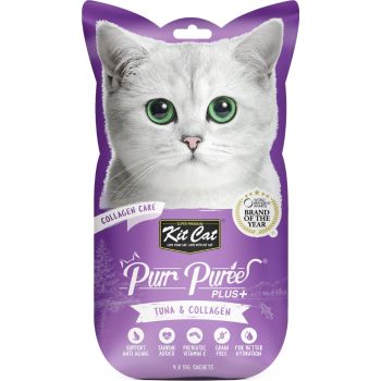  Kit Cat Purr Puree Plus+ Tuna & Collagen (Collagen Care) 