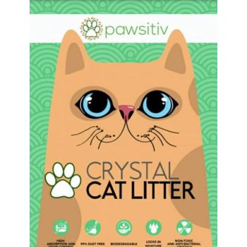  Pawsitiv Premium Silica Crystal Gel Litter for Cat - 16L - Aloe Vera 