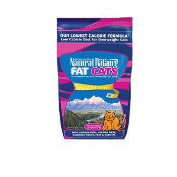  Natural Balance Fat Cats Chicken & Salmon Formula Low Calorie Dry Cat Food, 6 lbs 