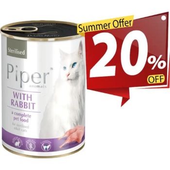  Piper Cat With Rabbit Sterilised 400g 