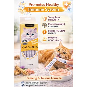  Emily Pets Liquid Snack Salmon & Ginseng (6 × 15g) 