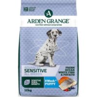 Arden Grange Advanced Sensitive All Breeds Puppy Fresh Ocean White Fish & Potato Dry Dog Food 12kg