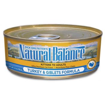  Natural Balance Ultra Premium Turkey & Giblets Canned Cat Formula 5.5oz X ( 24 PCS ) 