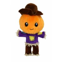 Pumpkin Scarecrow Dog Toy