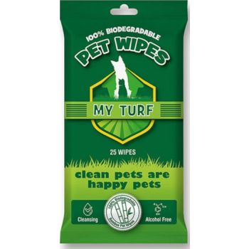  My Turf 100% Biodegradable Bamboo Pet Wipes (25 sheets per pack) 
