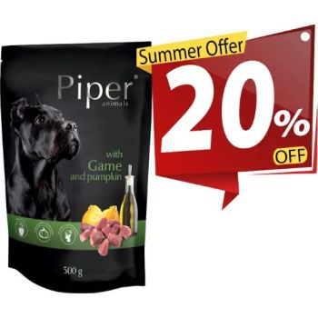  Piper with Game and Pumpkin Pet Food, 500g 