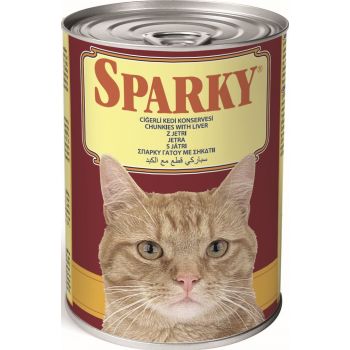  SPARKY CHUNKIES WITH LIVER COMPLETE CAT FEED 415G 