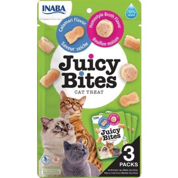  INABA Juicy Bites Homestyle Broth & Calamari Flavor 33.9g 