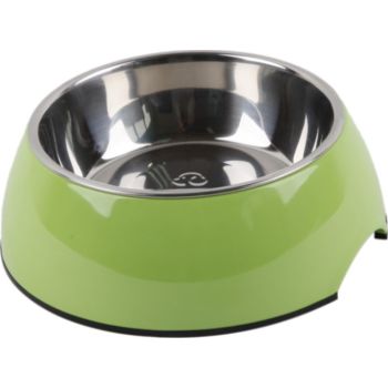  PAWSITIV  CLASSIC ROUND BOWL - GREEN LARGE 