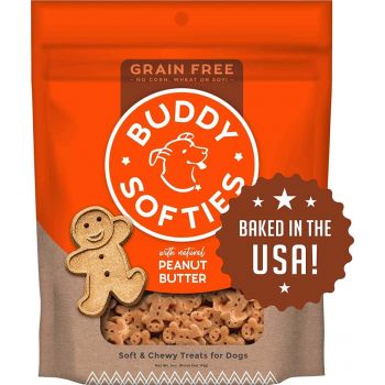  Buddy Dog Biscuits Grain Free Chewy Treats With Peanut Butter  16oz 