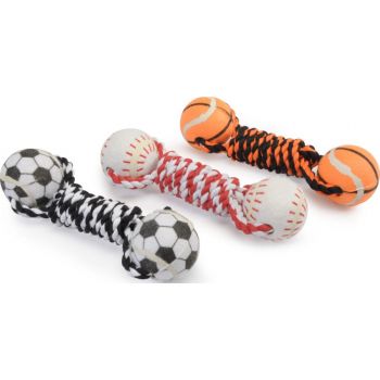  Camon Dog Toy – Double Sports Ball With Rope 