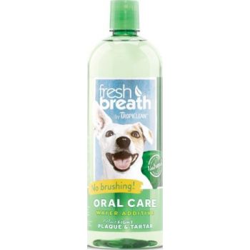  TropiClean Fresh Breath Oral Care Water Additive for Dogs 