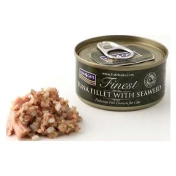  Fish4Cats Tuna Fillet with Seaweed Wet Food 70G 