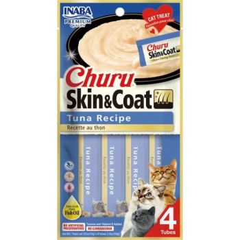  Inaba Churu Skin & Coat- Tuna Recipe 4PCS/PK 