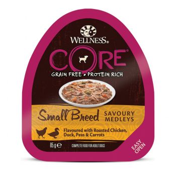  Wellness CORE Dog Wet Food  Chicken, Duck, Peas & Carrots, 85g 
