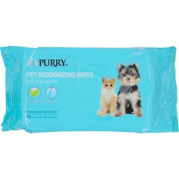  Purry Pet Wipes With Spring Water Scent (80CT)-16*18cm 