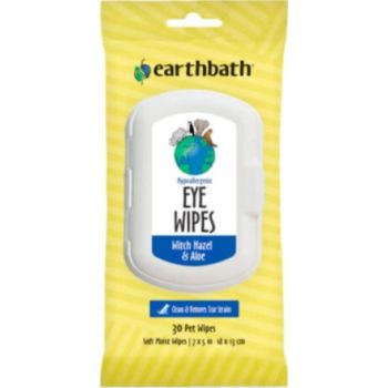  Earthbath Hypoallergenic Eye Wipes (Witch Hazel & Aloe) – 30 Wipes 