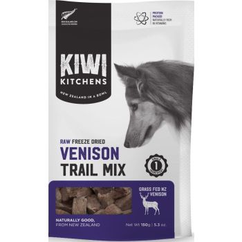  Kiwi Kitchens Raw Freeze Dried Venison Trail Mix Dog Treats 150g 