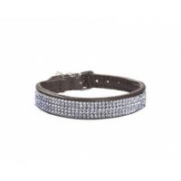 Crystal Princesse Collar - Brown / 35 cm