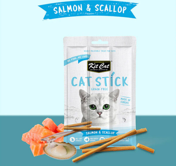 Kit Cat Grain Free Cat Stick Treats Salmon & Scallop 15g Buy, Best