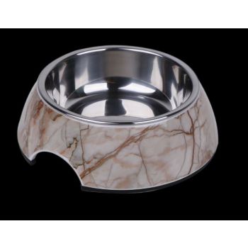  Pawsitiv Round Decal Bowl Marble Small 