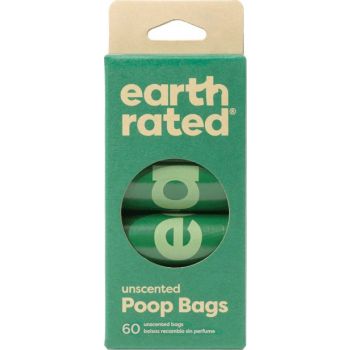  Earth Rated Dog Poop Bags – Refill Rolls Unscented 60bags 