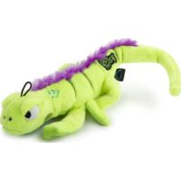 Godog Amphibianz With Chew Guard Technology Durable Plush Dog Toys Green With Squeakers