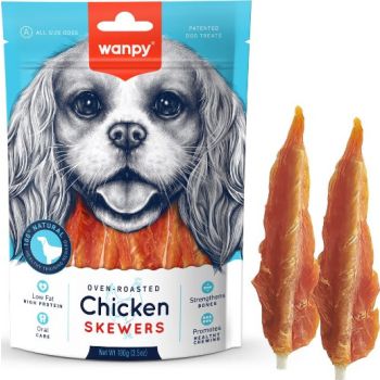  Wanpy Dog treats Chicken Skewers 100g 