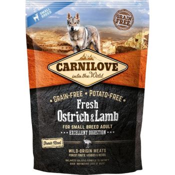  Carnilove Fresh Ostrich & Lamb for Small Breed Adult Dogs 1.5kg 