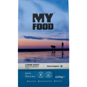  Myfood Superpremium dry food for adult dogs of medium and large breeds with Lamb and Rice 12 kg 