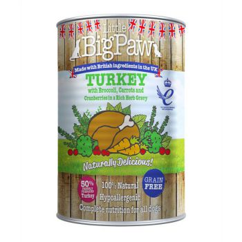 Little Big Paw Dog Turkey 390g Tin 