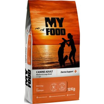  Myfood, 12 kg. Adult dog dry food for healthy skin and fur, with Salmon 12KG 