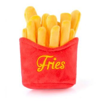  P.L.A.Y. AMERICAN CLASSIC FAST FOOD PLUSH & SQUEAKY DOG TOY – FRENCH FRIES 