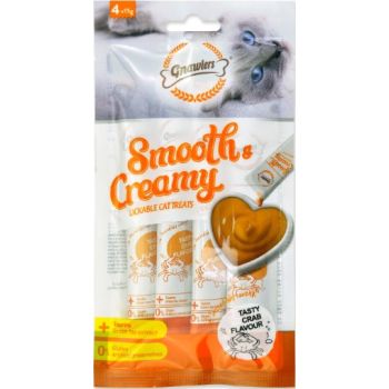  Gnawlers Smooth & Creamy Lickable Cat Treats (4pcsx15g) - Crab Flavour 