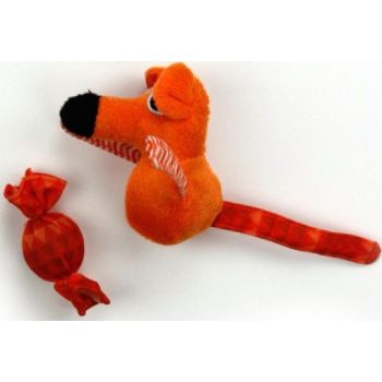  All For Paws Sweet Tooth Mouse - Orange Cat Toys 