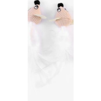  Freecat Two Mice with Feather Interactive Cat Toy - White 