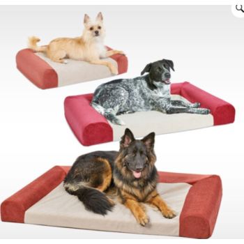  MidWest Signature QuietTime® Memory Foam Sofa Bed Red  XL 89.2 L x 142 W x 15.3 H cm 