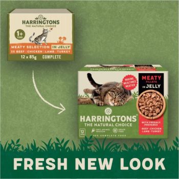  Harringtons Meat in Jelly Wet Cat Food Multipack 