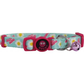  DOCO® LOCO Cat Collar Pattern Printed (DCAT002) Bacon & Egg 