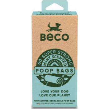  Beco Bags Mint Scented Poo Bags 60pcs 