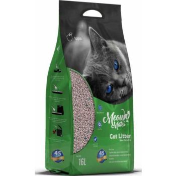  Meow Mates Bentonite Cat Litter - Apple Scent 16L-10kg 