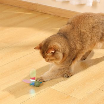  M-PETS Charmy Firefly Blue Catnip Cat Toy 